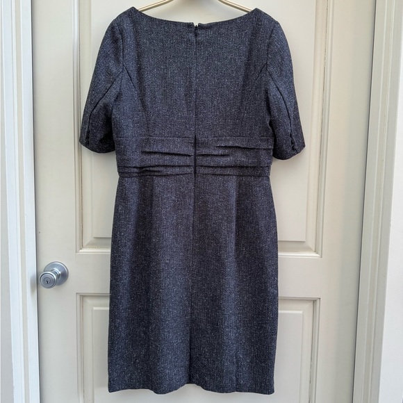 WHBM Asymmetrical Gray Tweed Sheath Dress NWT Size 12 - Picture 13 of 13